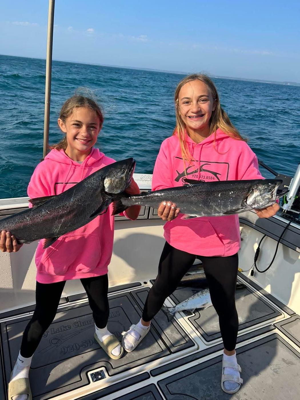 King salmon caught aboard Bay Lake Charters out of Algoma